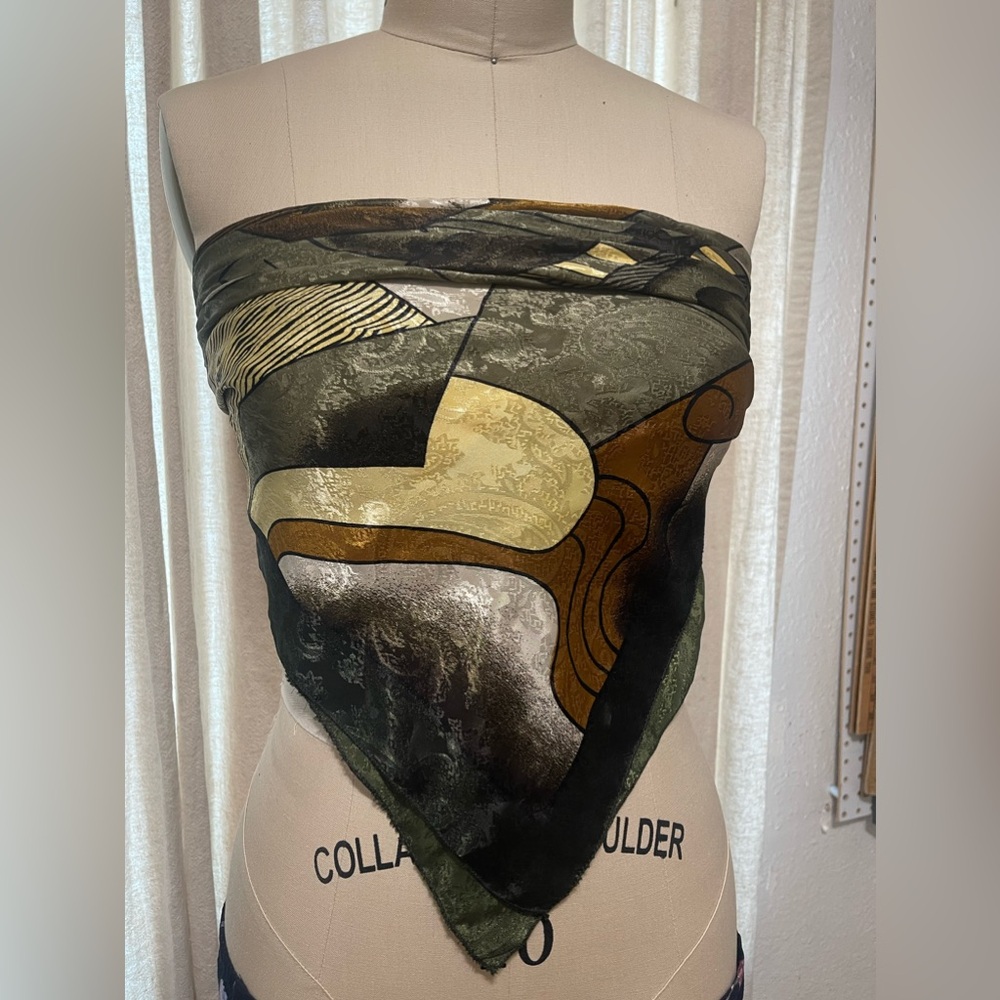 1980s Picasso abstract scarf